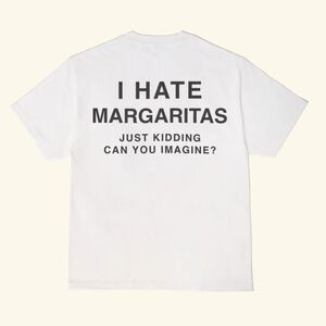 Motel Margarita I Hate Margs Tee - White small